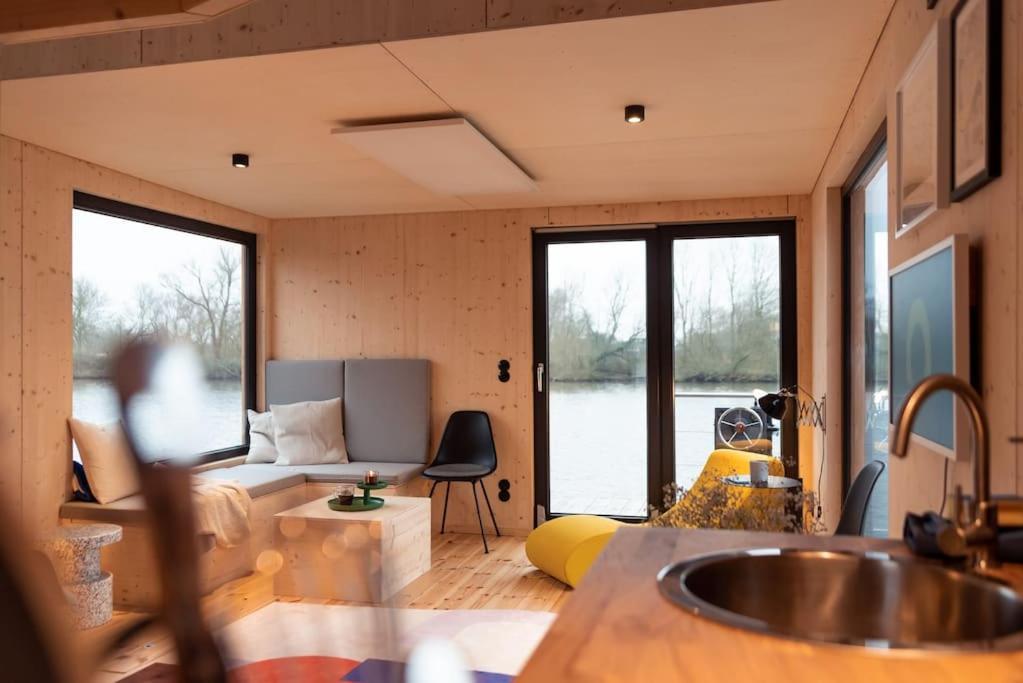 Hotel Hausboot Off Im Diamantgraben An Der Elbe Hamburg Zewnętrze zdjęcie