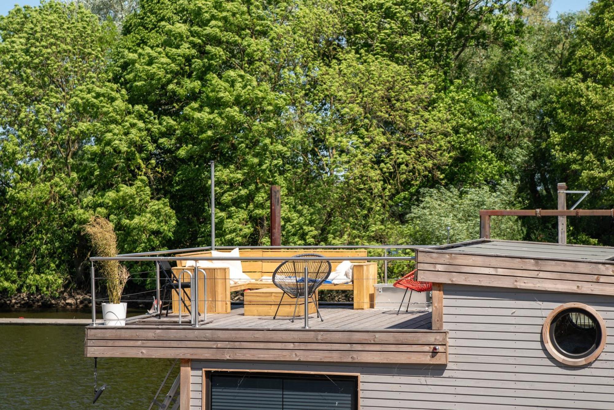 Hotel Hausboot Off Im Diamantgraben An Der Elbe Hamburg Zewnętrze zdjęcie
